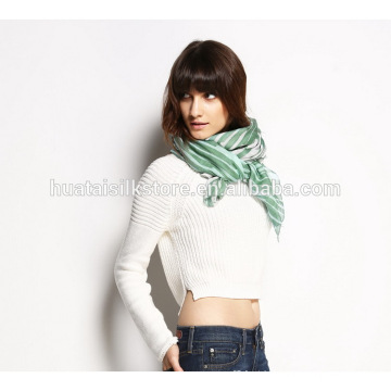 Lady Scarf Viscos e Linho Stripe Xaile Amplo